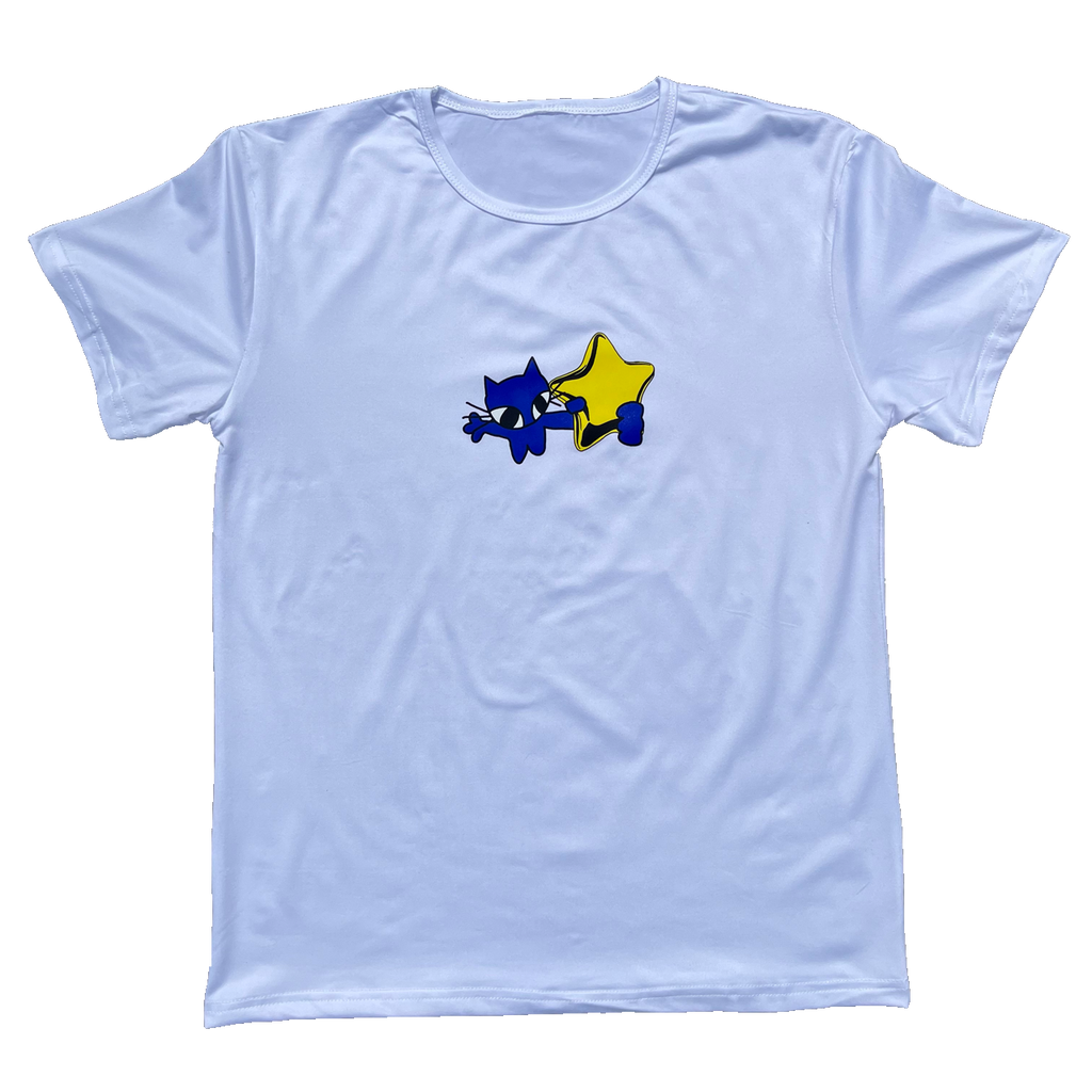 STAR CAT TEE - WHITE