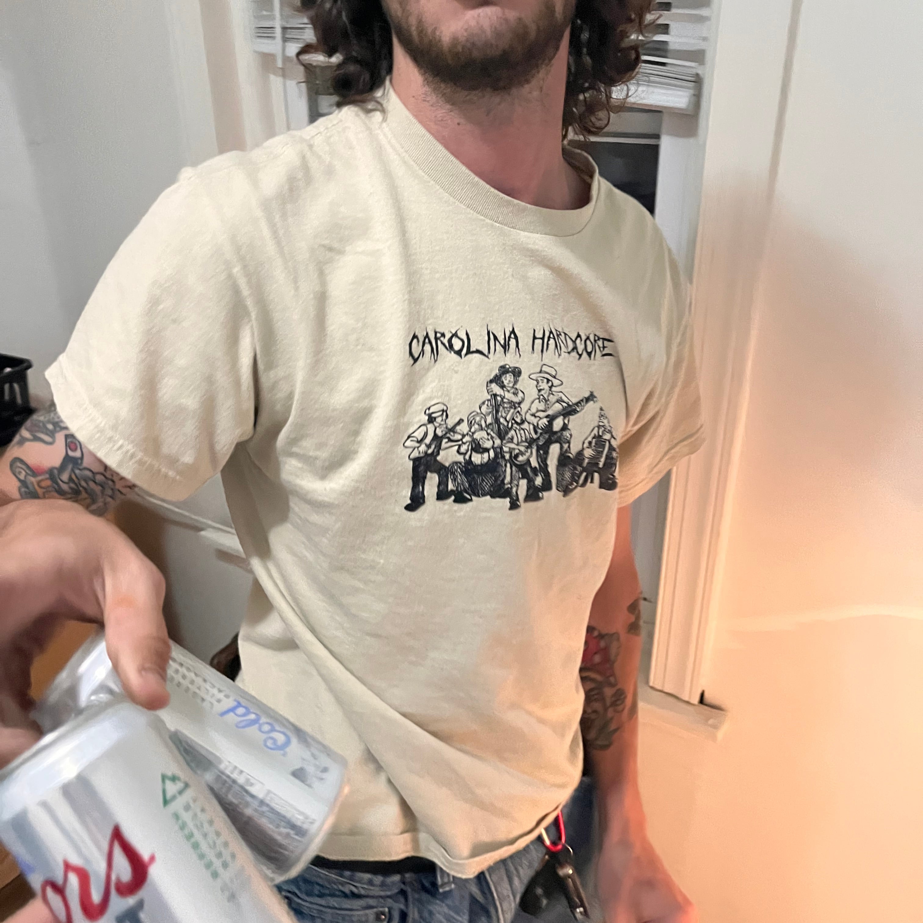 CAROLINA HARDCORE TEE - NATURAL